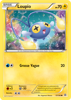 Carte Pokémon Commune Loupio 57/160 de la série Primo Choc