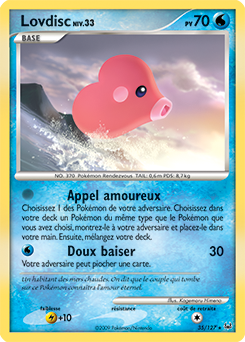 Carte Pokémon Lovdisc 35/127 de la série Platine en vente au meilleur prix