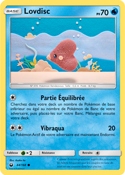 Carte Pokémon Commune Lovdisc 44/168 de la série Tempête Céleste