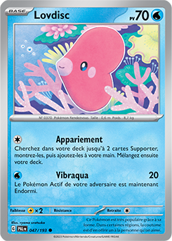 Carte Pokémon Lovdisc 047/193 de la série Évolutions à Paldea en vente au meilleur prix