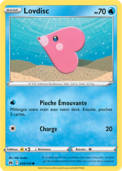 Carte Pokémon Peu commune Lovdisc 035/159 de la série Zénith Suprême