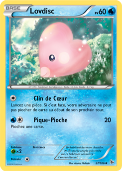 Carte Pokémon Lovdisc 27/106 de la série Étincelle en vente au meilleur prix