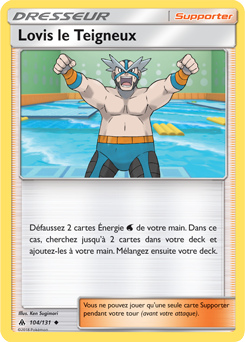 Carte Pokémon Peu commune Lovis le Teigneux 104/131 de la série Lumière Interdite