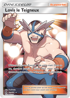 Carte Pokémon Dresseur Full Art Lovis le Teigneux 129/131 de la série Lumière Interdite