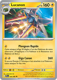 Carte Pokémon Lucanon 26/84 de la série Nuit Noire en vente au meilleur prix