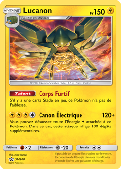 Carte Pokémon Lucanon SM208 de la série Promos Soleil et Lune en vente au meilleur prix