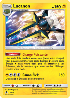 Carte Pokémon Lucanon SM28 de la série Promos Soleil et Lune en vente au meilleur prix