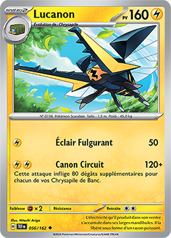 Carte Pokémon Lucanon 56/162 de la série Forces Temporelles en vente au meilleur prix