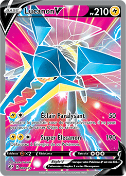 Carte Pokémon Lucanon V 180/189 de la série Ténèbres Embrasées en vente au meilleur prix