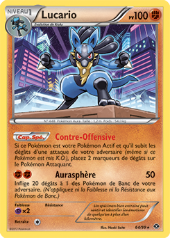 Carte Pokémon Lucario 64/99 de la série Destinées Futures en vente au meilleur prix