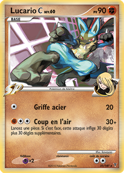 Carte Pokémon Lucario 31/147 de la série Vainqueurs Suprêmes en vente au meilleur prix