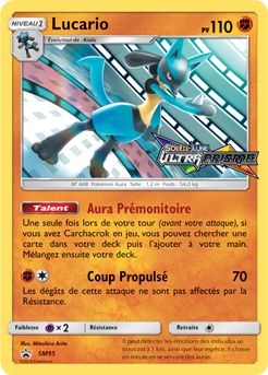 Carte Pokémon Promo Lucario SM95 de la série Promos Soleil et Lune
