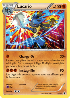 Carte Pokémon Promo Lucario XY140 de la série Promos XY