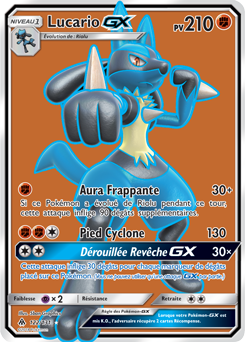 Carte Pokémon Lucario GX 122/131 de la série Lumière Interdite en vente au meilleur prix