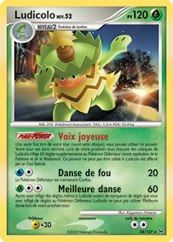Carte Pokémon Ludicolo 34/127 de la série Platine en vente au meilleur prix