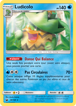 Carte Pokémon Ludicolo 38/168 de la série Tempête Céleste en vente au meilleur prix
