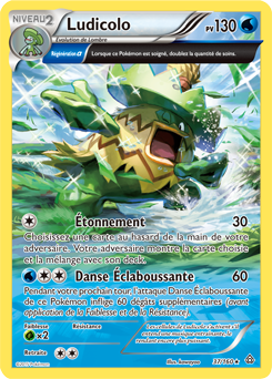 Carte Pokémon Rare Ludicolo 37/160 de la série Primo Choc