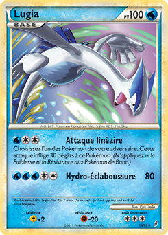 Carte Pokémon Holographique Rare Lugia 15/95 de la série Appel des Légendes