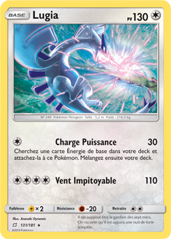 Carte Pokémon Lugia 131/181 de la série Duo de Choc en vente au meilleur prix