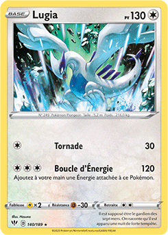 Carte Pokémon Lugia 140/189 de la série Ténèbres Embrasées en vente au meilleur prix