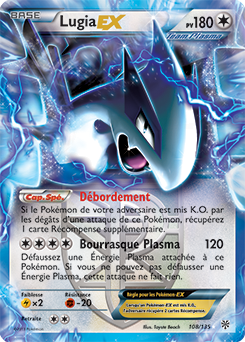 Carte Pokémon Pokémon EX Lugia EX 108/135 de la série Tempête Plasma