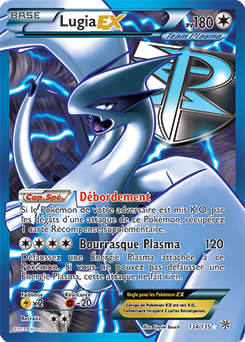 Carte Pokémon Pokémon Full Art Lugia EX 134/135 de la série Tempête Plasma