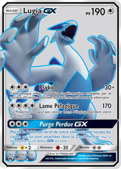 Carte Pokémon Lugia GX 207/214 de la série Tonnerre Perdu en vente au meilleur prix
