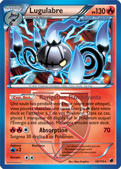 Carte Pokémon Lugulabre 16/116 de la série Glaciation Plasma en vente au meilleur prix