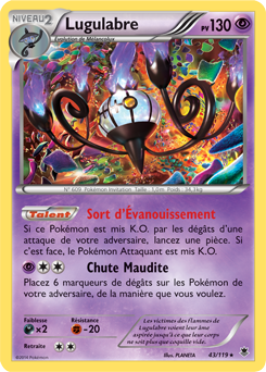 Carte Pokémon Lugulabre 43/119 de la série Vigueur Spectrale en vente au meilleur prix