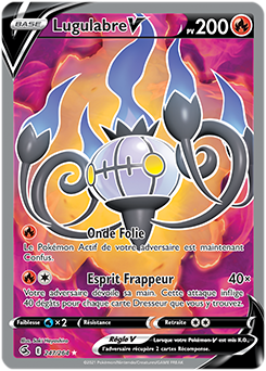 Carte Pokémon Lugulabre V 247/264 de la série Poing de Fusion en vente au meilleur prix