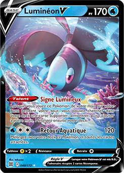 Carte Pokémon Luminéon V 040/172 de la série Stars Étincelantes en vente au meilleur prix