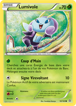 Carte Pokémon Commune Lumivole 18/160 de la série Primo Choc