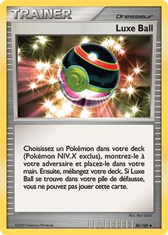 Carte Pokémon Peu commune Luxe Ball 86/100 de la série Tempête