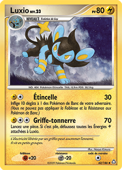 Carte Pokémon Luxio 62/146 de la série Eveil des Légendes en vente au meilleur prix