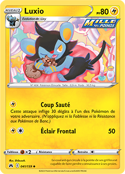 Carte Pokémon Luxio 041/159 de la série Zénith Suprême en vente au meilleur prix