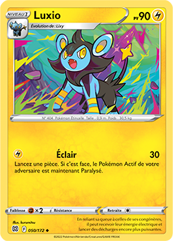 Carte Pokémon Luxio 050/172 de la série Stars Étincelantes en vente au meilleur prix