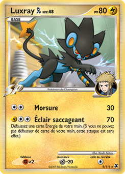 Carte Pokémon Luxray 9/111 de la série Rivaux Émergents en vente au meilleur prix