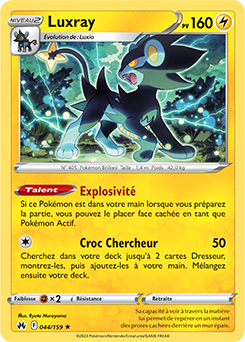 Carte Pokémon Luxray 044/159 de la série Zénith Suprême en vente au meilleur prix