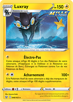 Carte Pokémon Luxray 48/163 de la série Styles de Combat en vente au meilleur prix