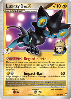 Carte Pokémon Luxray NIV.X 109/111 de la série Rivaux Émergents en vente au meilleur prix