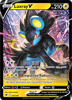 Carte Pokémon Luxray V 050/189 de la série Astres Radieux en vente au meilleur prix