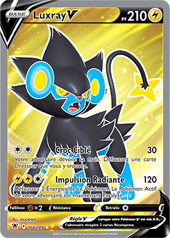 Carte Pokémon Luxray V 168/189 de la série Astres Radieux en vente au meilleur prix