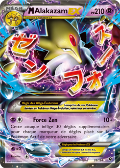 Carte Pokémon M-Alakazam EX 26/124 de la série Impact des Destins en vente au meilleur prix