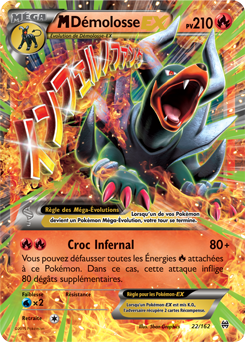 Carte Pokémon M-Démolosse EX 22/162 de la série Impulsion Turbo en vente au meilleur prix