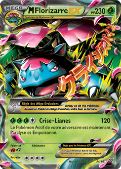Carte Pokémon Pokémon EX M-Florizarre EX 2/146 de la série X&Y