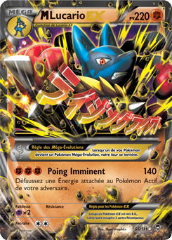 Carte Pokémon M-Lucario EX 55/111 de la série Poings Furieux en vente au meilleur prix
