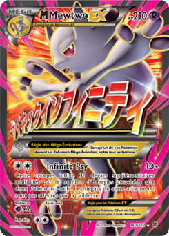 Carte Pokémon Pokémon Full Art M-Mewtwo EX 160/162 de la série Impulsion Turbo