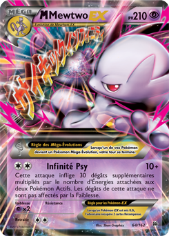 Carte Pokémon M-Mewtwo EX 64/162 de la série Impulsion Turbo en vente au meilleur prix