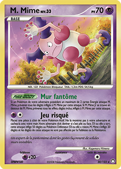 Carte Pokémon Rare M. Mime 30/123 de la série Trésors Mystérieux