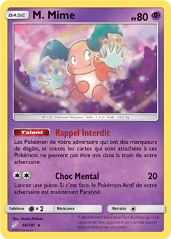 Carte Pokémon M. Mime 66/181 de la série Duo de Choc en vente au meilleur prix